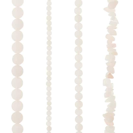 Matte Rose Quartz Stone Beads by Bead Landing™